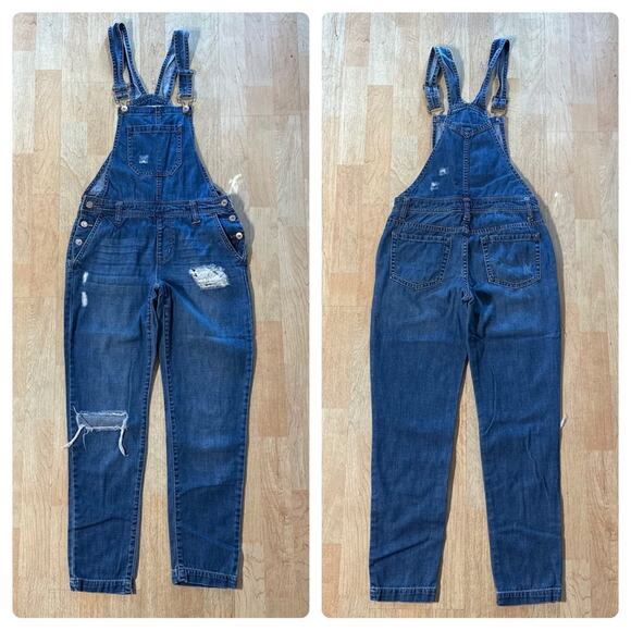 Forever 21 Denim Overalls - Picture 1 of 5